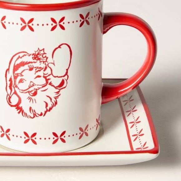 Hearth & Hand with Magnolia Stoneware Christmas Milk & Cookies Serving Set NWT‎ - Picture 3 of 7